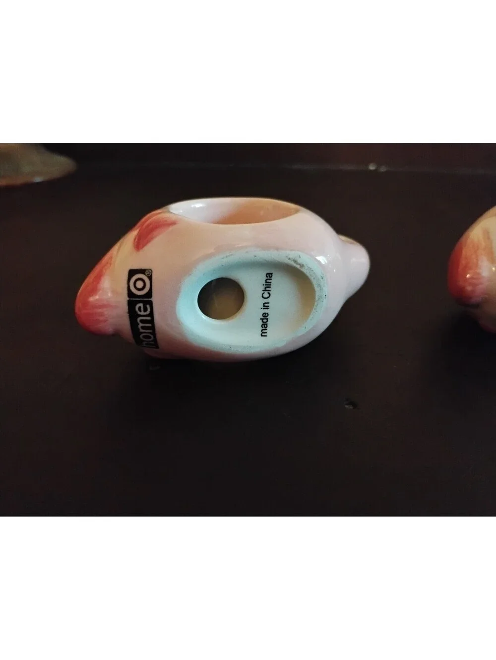 Vintage Target Home Pink Flamingo Ceramic Napkin Rings Set of 3 Table Decor